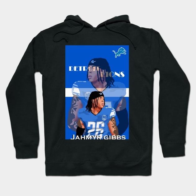 Jahmyr Gibbs Detroit Lions Hoodie by DP Store